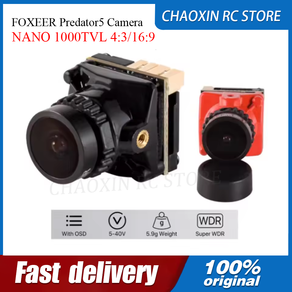 FOXEER Predator5 カメラ NANO 1000 - Drone Racing Camera のレビューと価格